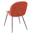 새로운 디자인 식당 의자 오렌지 가죽 딱정벌레 의자